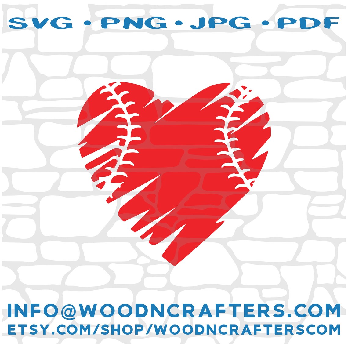 Rugged Baseball Heart Svg Png Jpg DIGITAL FILE - Etsy Finland