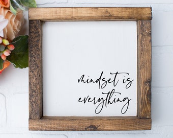 Small Inspirational Signs, Inspirational Wall Art Wood, Inspirational Farmhouse Signs, Small Wood Signs, Small Framed Sign, Office Decor