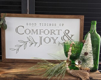 Holiday Wooden Signs, Wooden Christmas Signs, Christmas Mantel Signs, Christmas Decorations, Holiday Wall Decor, Holiday Framed Wood Sign