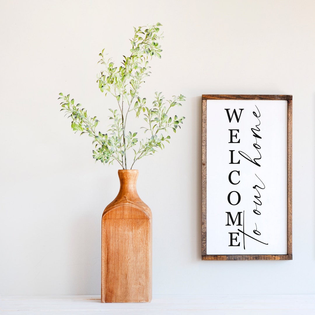 Welcome to Our Home Wood Sign, Welcome Sign Wood, Wooden Welcome Sign