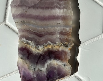 Lastra di ametista / Cabocchetti, esposizione e lavoro energetico / Cristallo naturale / Pietra lapidaria / Rockhound Supply
