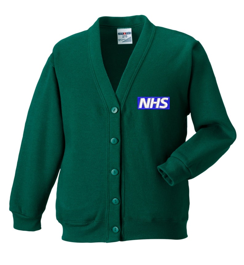 NHS Embroidered Logo Staff Uniform CARDIGAN. NHS Workwear Etsy