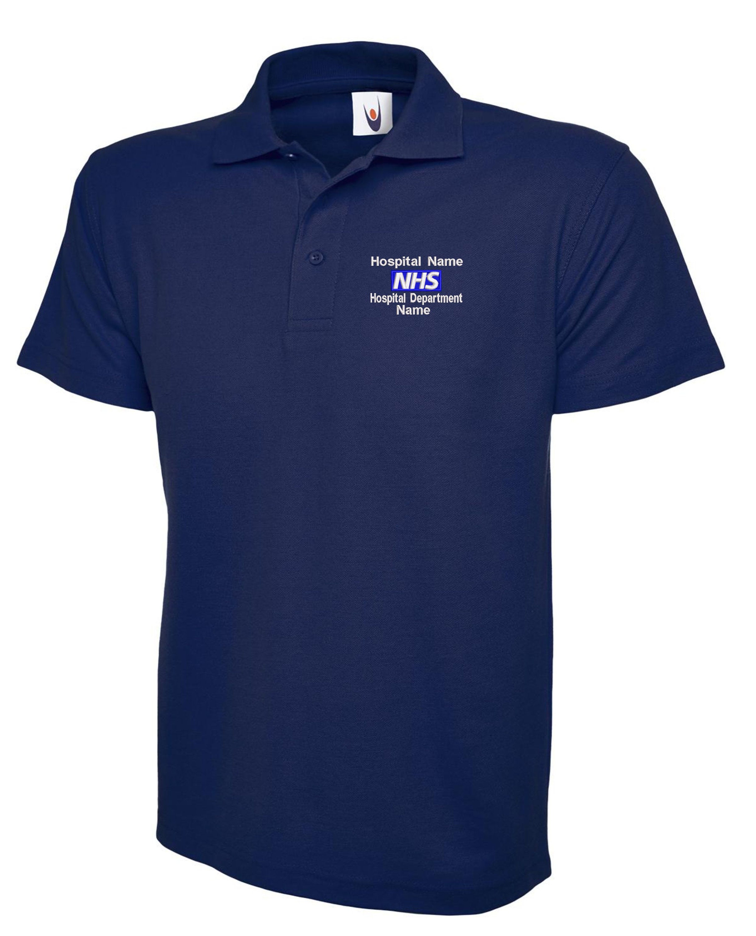 NHS Rainbow Embroidered Logo Staff Uniform Polo Shirts. NHS