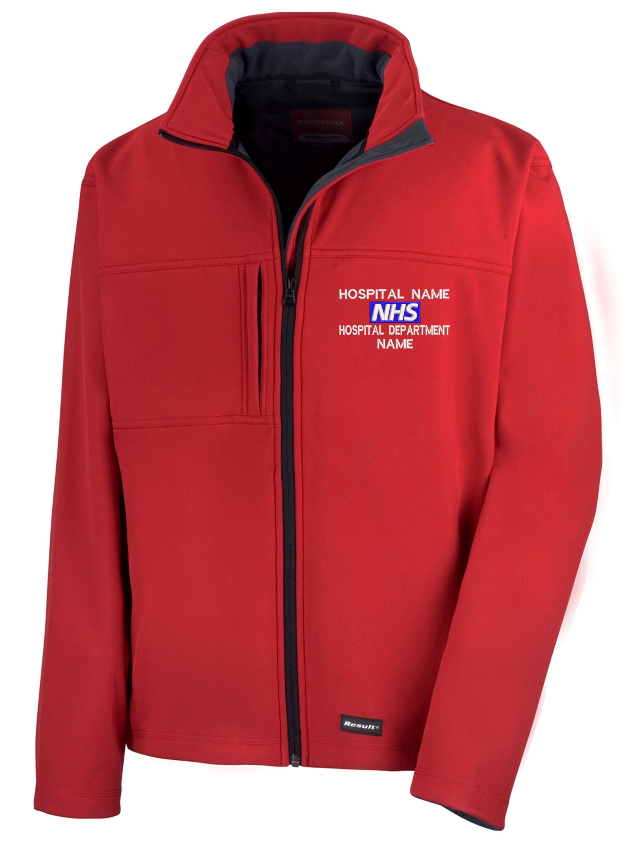 NHS Embroidered Logo Staff Uniform Softshell Jacket. NHS Etsy UK