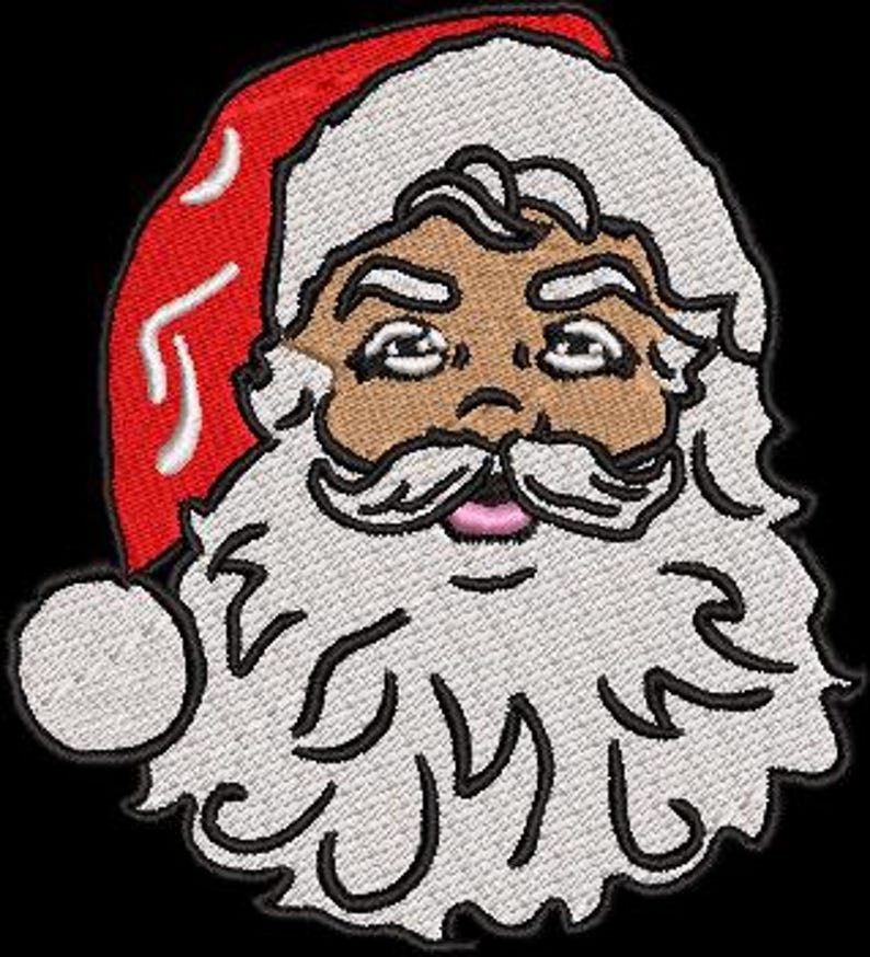 Embroidery Design Rocker Santa Santa Embroidery Design (instant Download) Digital Embroidery Pattern ...