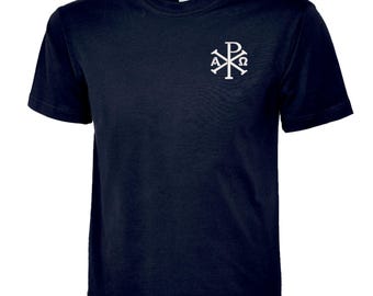 Camisetas bordadas con el logo de Christian Chi Rho
