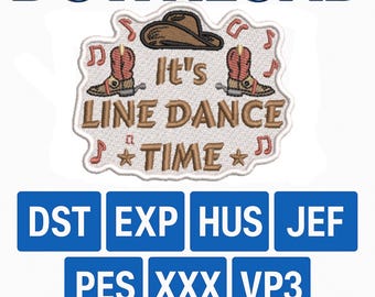 Diseño de bordado de baile en línea (descarga instantánea) Patrones de bordado digital