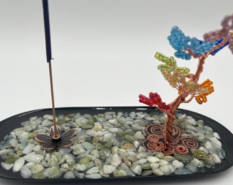Beaded Incense Burner - Flower - Chakra Bonsai