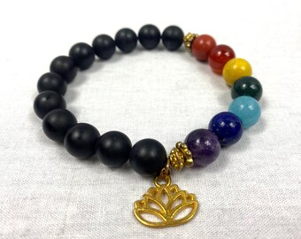 Chakra bracelet - Golden Lotus