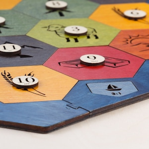 Tablero de juego de madera / Essential Plus / Extensión para 5-6 jugadores (complemento), cortado con láser, personalizado
