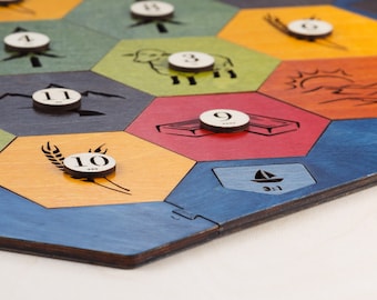 Wood Game Board | Essential Plus | 5-6 Player Extension (Add-on), Laser Cut, Personalized