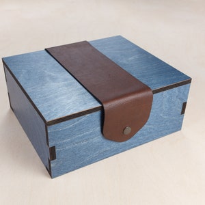 Box for Wood Game Board | Blue