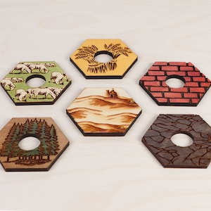 Wood Game Board Classic 3-4 or 3-6 Player, Laser Cut, Personalized image 6