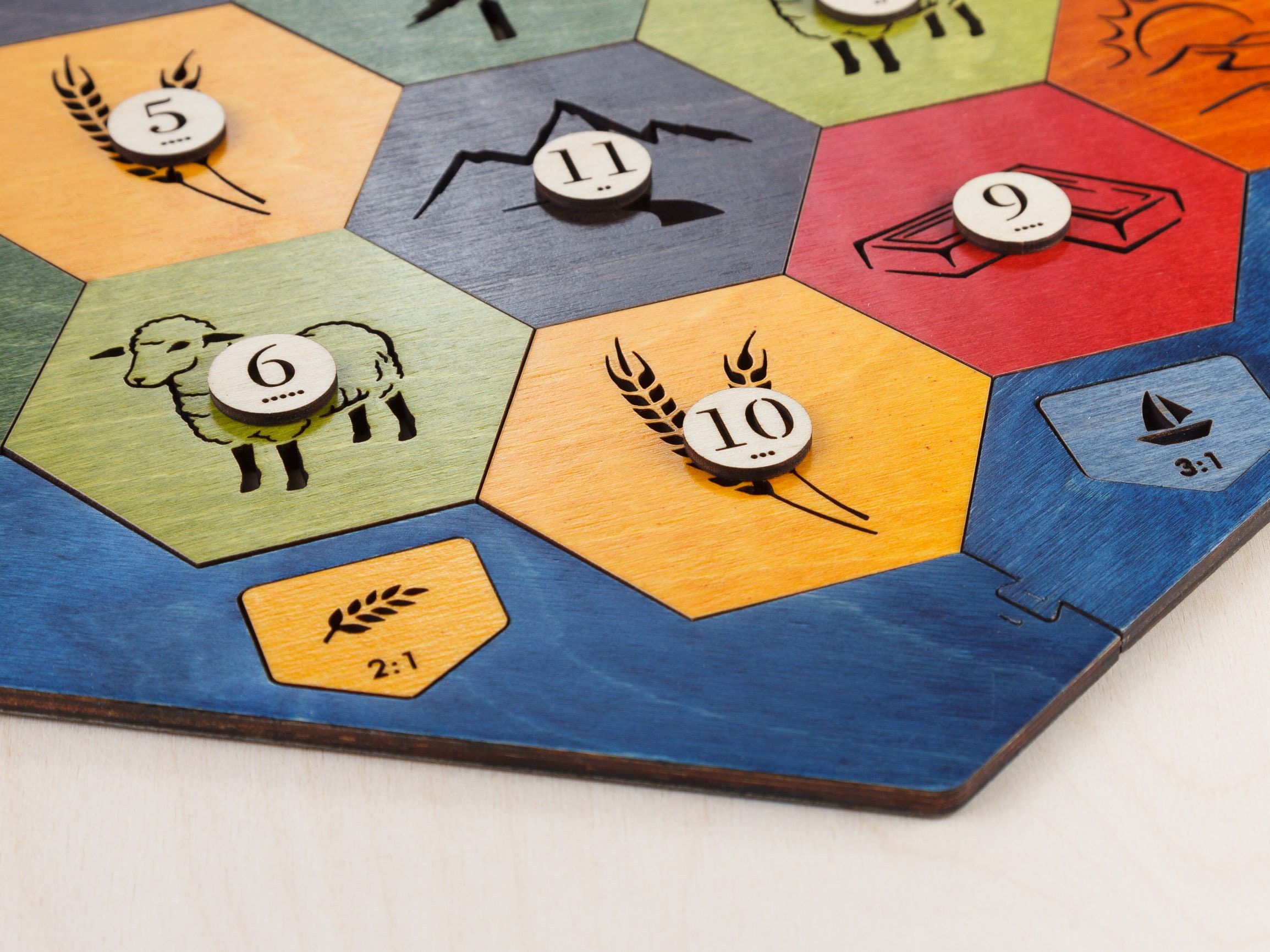 Wood Game Board | Essential Plus | 3-4 or 3-6 Player, Laser Cut, Personalized
