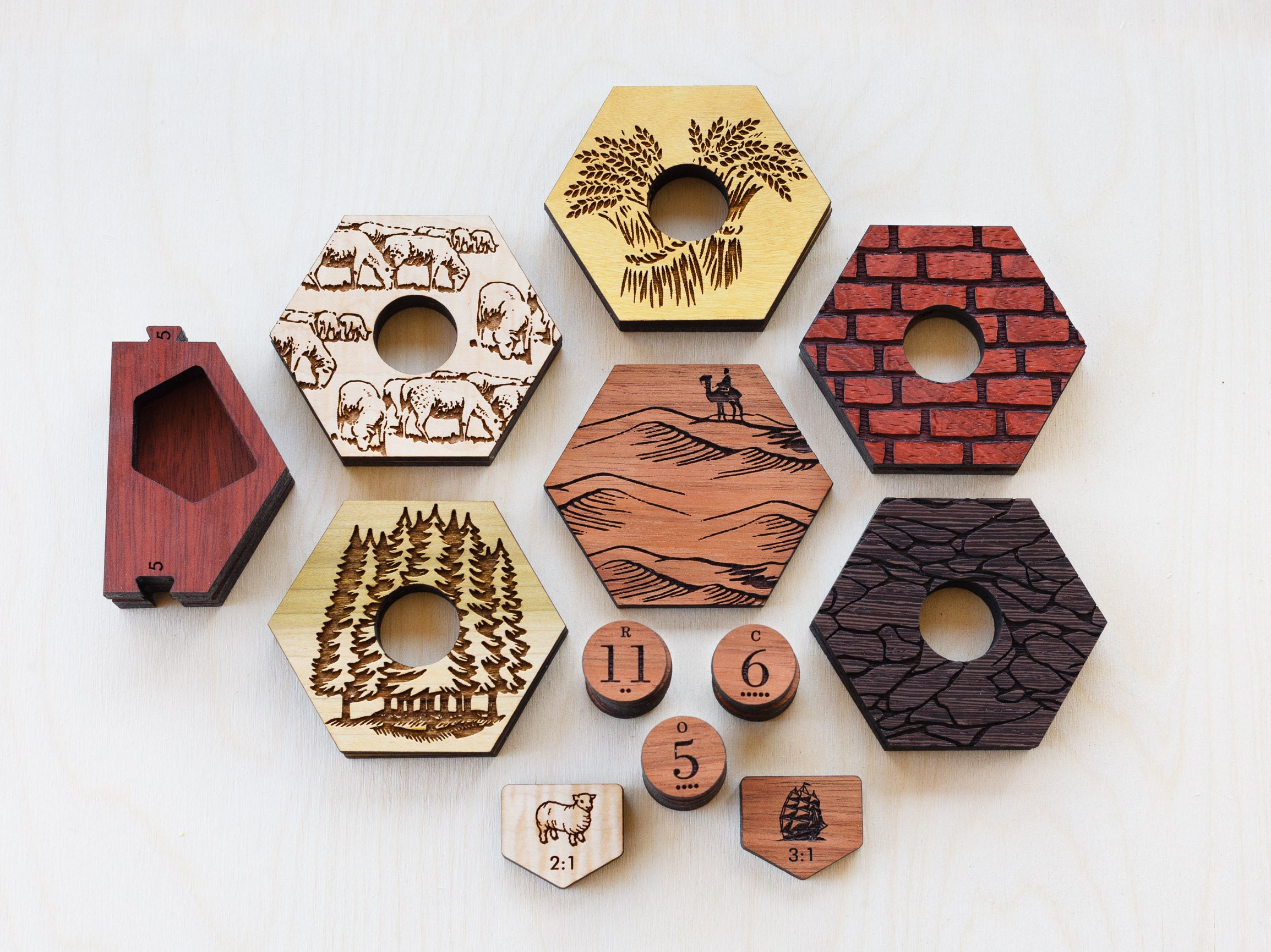 Wood Game Board Exotic Hardwood 56 Player Extension Etsy