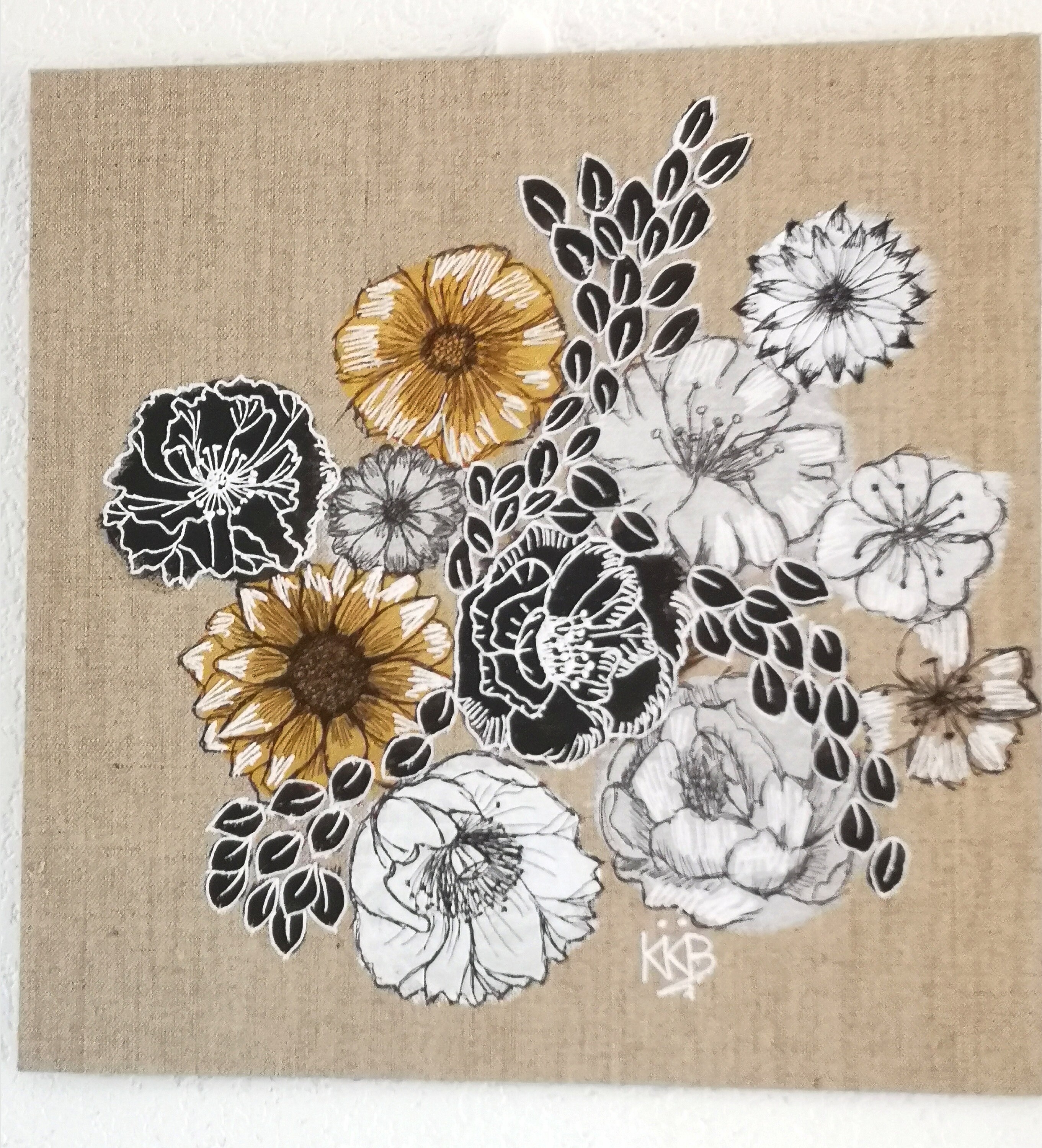 Tableau Motif Floral