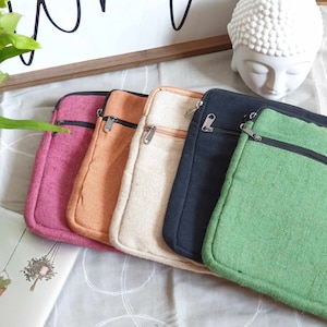 HEMP LAPTOP SLEEVE | Eco-friendly Boho Laptop Case| Handmade in Nepal - up to 15.5&quot;
