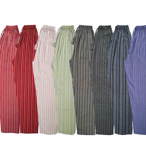 Colourful striped trousers hotsell