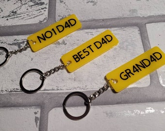 Personalised Number Plate Keyring, Gift for him, Fathers Day, Gift for her,New Driver gift personalised gift keychain