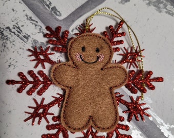 Gingerbread Snowflake Tree Decoration