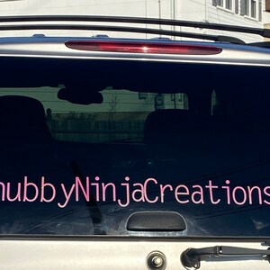Custom Instagram Car Decal (8cm Tall Pictured)