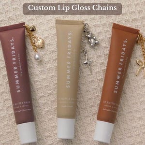 Custom Lip Balm Charms/Keychains- Summer Fridays, Rhode Skin, E.L.F, OLEHENRIKSEN