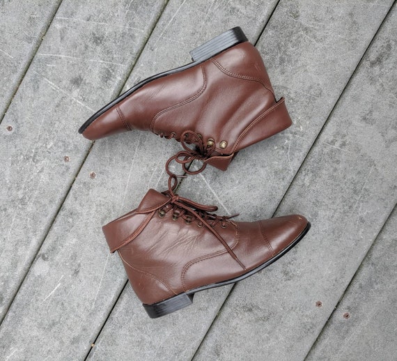 vintage lace up ankle boots