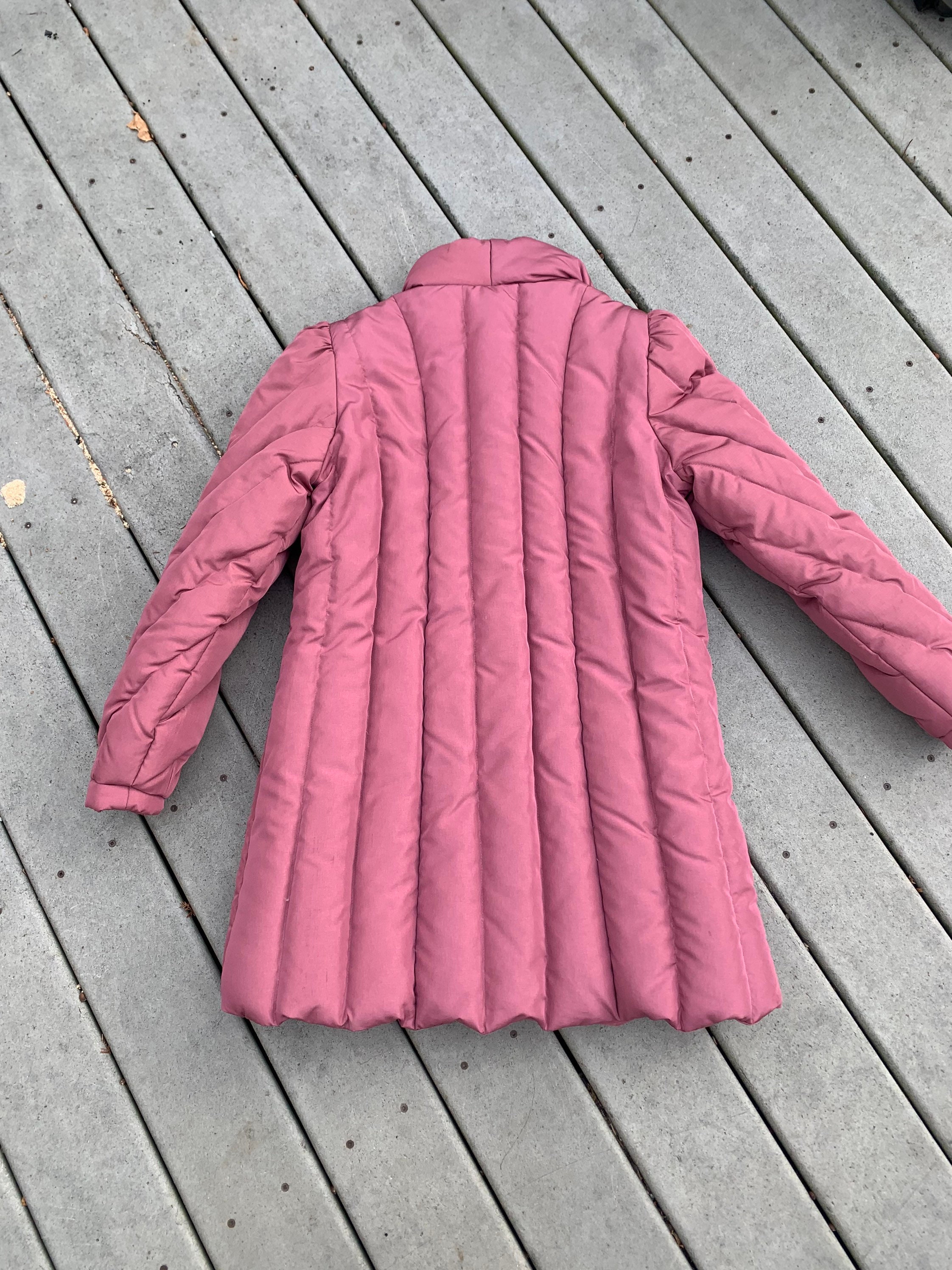 値下げ中❤️プルドゥ チェック柄　ダブルコート　ヴィンテージ　1990年代 レディース 古着 80s USA製 LL Bean ブラックウォッチ チェック