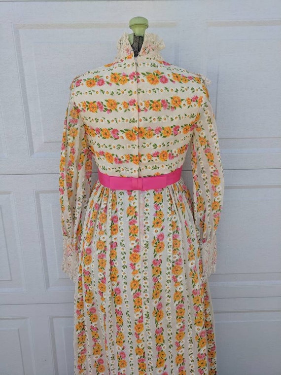 Vintage 1970's Floral Gunne Sax Dress || VTG 70's… - image 2