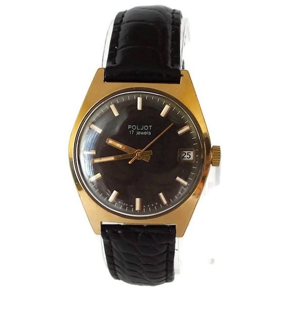 Men's watch Poljot. Gold plated vintage watch Pol… - image 1