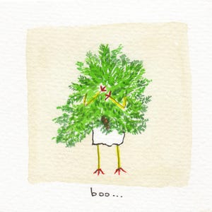 Boo Emotional Art | Printable Art | Digital Download | Kids Wall Art | Colorful Ghost Illustration