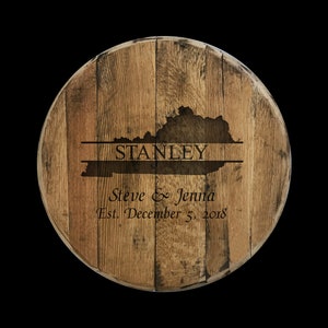 Barrel Head - Personalized Barrel Head - Barrel Head Guestbook - Kentucky Barrel Head - Kentucky Wedding Guestbook