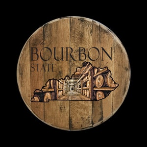 The Bourbon State Barrel Head