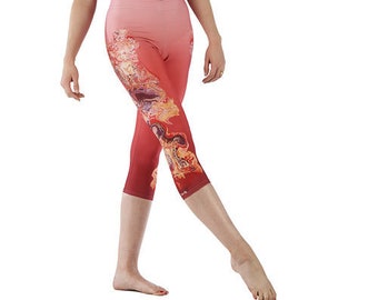 Capri Leggings, Unisex Leggings, "Martian zurück vierzig"