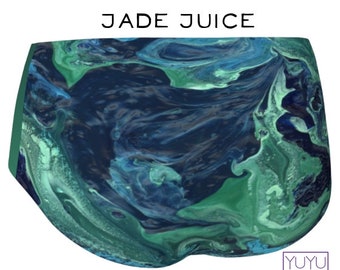 Mini Shorts, Festival, Yoga, Swim, Women, Men, "Jade Juice"