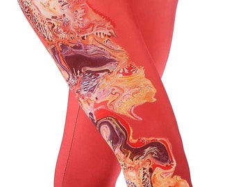 Capri Leggings, Unisex Leggings, "Martian zurück vierzig"
