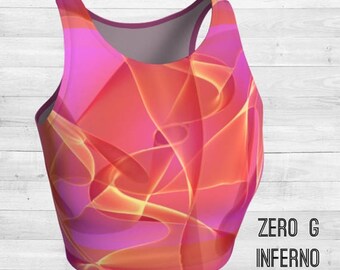 Zero G Inferno Crop Top - Yoga, Sport, Everyday Tank