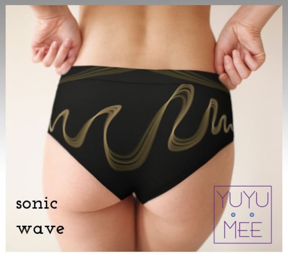 Women's Cheeky Briefs Underwear, Sonic Wave 