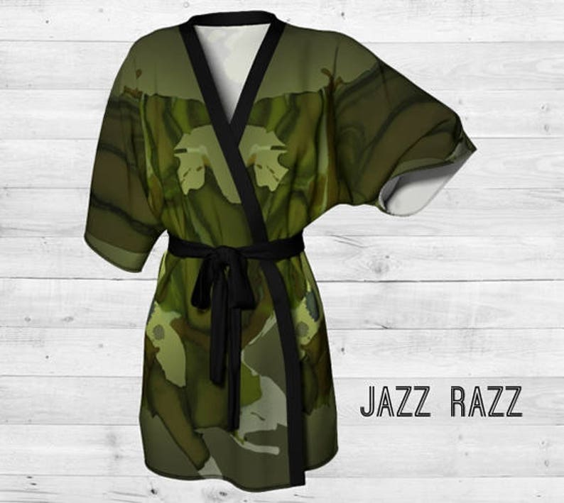 Kimono Robe Men's Women's Unisex, Jazz Razz image 1