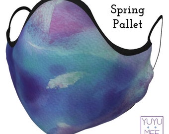 Face Mask Multi Size Adult Youth, "Spring Pallet"