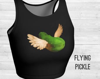 Flying Pickle Athletic Crop Top - 2 Back Options