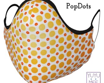 Face Mask Multi Size Adult Youth, "PopDots"