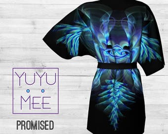 Kimono Robe Men's Women's Unisex  // Gifts for Him // Gifts for Her //  "PROMISED"