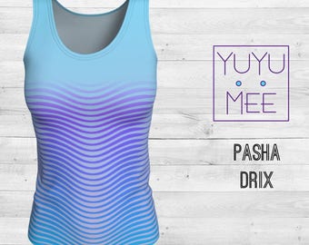 Women's Loose or Fitted Yoga Tank Top, "PASHA DRIX"