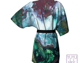 Unisex Kimono Noir Nebel Original Fine Art