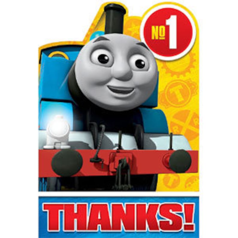 10 x 8 x 4 Treat Bags Party Bags Goody Bags-Non-Woven Fabric- Thomas the Tank Engine Birthday Favor Bags