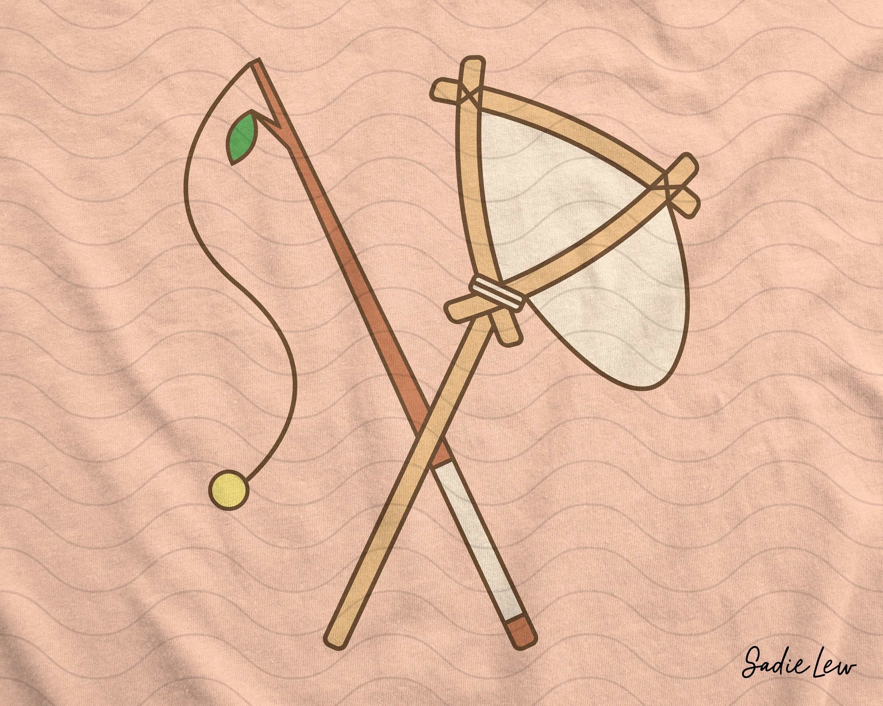 Animal Crossing Flimsy Net & Fishing Pole Clip Art - Clipart Digital  Download (SVG, EPS, PNG) - Etsy