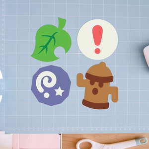 アニマルクロッシングアイコン: 化石、落とし穴の種、ジャイロイド、家具 – SVG、クリカット、クリップアート、EPS、PNG、カスタムクリカットデザイン