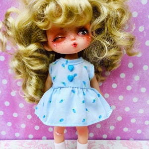Holala & Popomilk Dolls Dress 1970’s Vintage ‘ Bluebells ‘