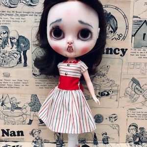 Blythe True Vintage 1960s Dress Set ‘ Merry-Go-Round ‘